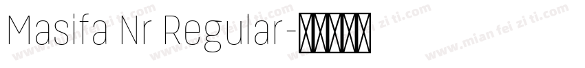 Masifa Nr Regular字体转换